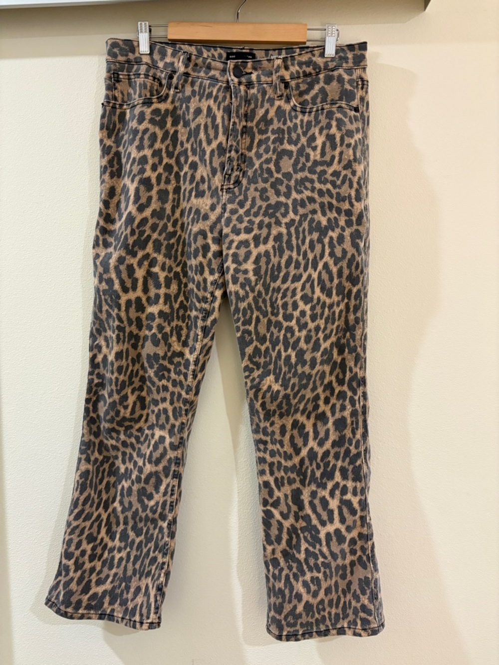 Good American Leopard Print Jeans